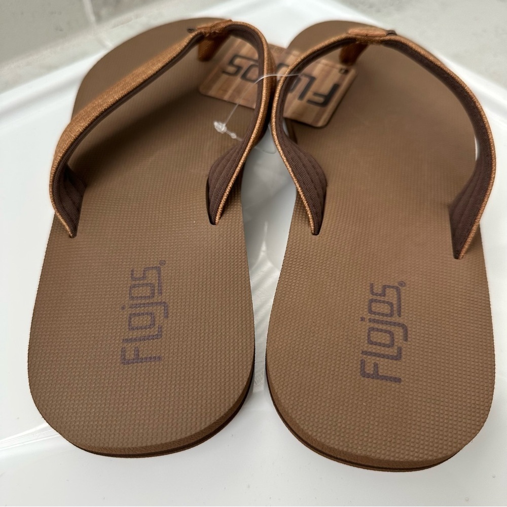 Flojos Kids Rogan Flip Flops Size 5 - Picture 7 of 12